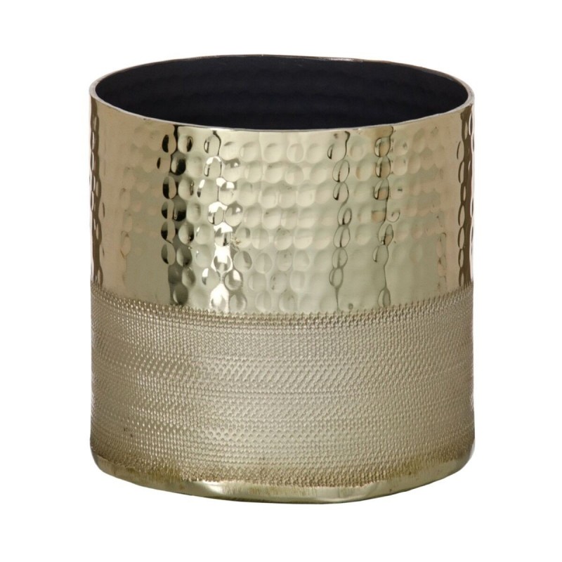 Vaso Dorato 13 x 13 x 13 cm Alluminio