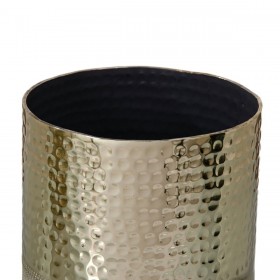 Vaso Dorato 13 x 13 x 13 cm Alluminio