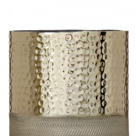 Vaso Dorato 13 x 13 x 13 cm Alluminio