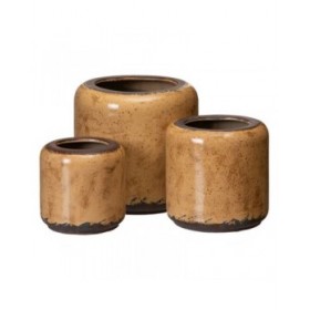 Vaso Marrone Ceramica 11,5 x 11,5 x 11,5 cm