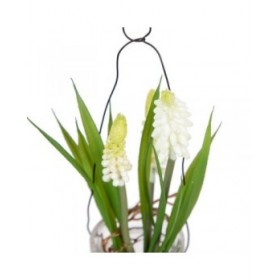 Pianta Decorativa Poliestere Polietilene Ferro 5,5 X 5,5 X 21 CM