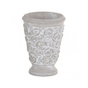 Vaso Grigio Cemento 13 x 13 x 17,5 cm