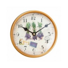 Orologio da Parete Crema PVC Ferro 16 x 16 x 17 cm