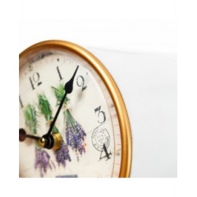 Orologio da Parete Crema PVC Ferro 16 x 16 x 17 cm