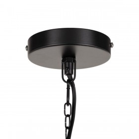 Lampadario 34 x 34 x 51 cm Nero Ferro Ø 34 cm