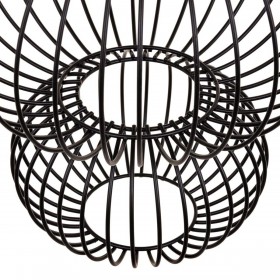Lampadario 34 x 34 x 51 cm Nero Ferro Ø 34 cm