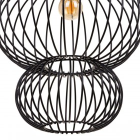 Lampadario 34 x 34 x 51 cm Nero Ferro Ø 34 cm