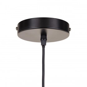 Lampadario 27 x 27 x 30,5 cm Nero Ferro Ø 27 cm