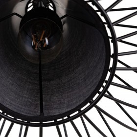 Lampadario Nero 30 x 30 x 45 cm Ferro Ø 30 cm