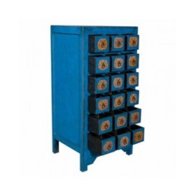 Cassettiera Alexandra House Living Azzurro Legno di olmo 49 x 118 x 58 cm