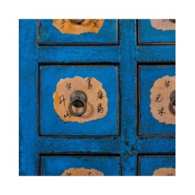 Cassettiera Alexandra House Living Azzurro Legno di olmo 49 x 118 x 58 cm