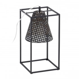 Lampada da tavolo Nero Dorato Metallo Ferro 60 W 220 V 240 V 220 -240 V 20 x 20 x 42 cm