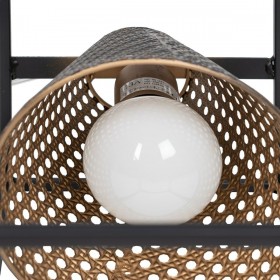 Lampada da tavolo Nero Dorato Metallo Ferro 60 W 220 V 240 V 220 -240 V 20 x 20 x 42 cm