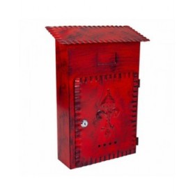 Cassetta della posta Alexandra House Living Rosso Ferro 11 x 37 x 27 cm