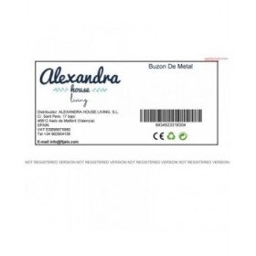 Cassetta della posta Alexandra House Living Rosso Ferro 11 x 37 x 27 cm