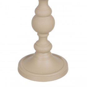 Portacandele Alluminio Crema 15 x 15 x 25 cm