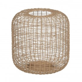Lanterna Portacandele Beige 24 x 24 x 23 cm Ferro