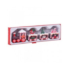 Decorazione Natalizia Multicolore Treno 20 x 4,5 x 2,5 cm
