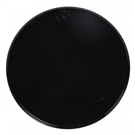 Tavolo aggiuntivo 45 x 45 x 47 cm Cristallo Nero Metallo Ambra