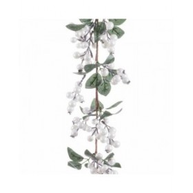 Ghirlanda di Natale Perla Foam Tessuto 15 x 15 x 130 cm
