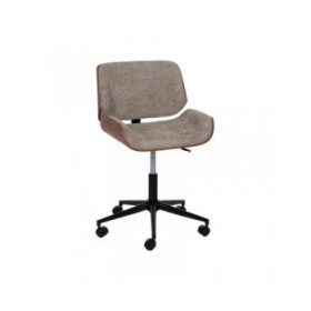 Sedia da Ufficio Marrone Nero Beige 54 x 61 x 88 cm