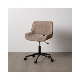 Sedia da Ufficio Marrone Nero Beige 54 x 61 x 88 cm