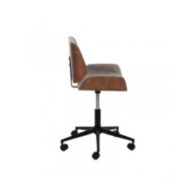 Sedia da Ufficio Marrone Nero Beige 54 x 61 x 88 cm