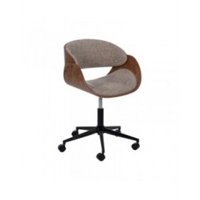 Sedia da Ufficio Marrone Nero Beige 59 x 64 x 88 cm