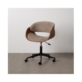 Sedia da Ufficio Marrone Nero Beige 59 x 64 x 88 cm
