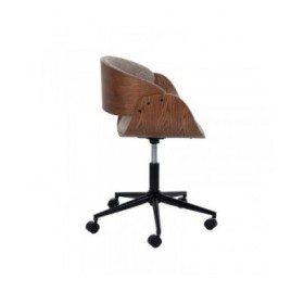 Sedia da Ufficio Marrone Nero Beige 59 x 64 x 88 cm