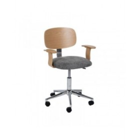 Sedia da Ufficio Grigio Naturale 60 x 60 x 89 cm