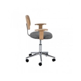 Sedia da Ufficio Grigio Naturale 60 x 60 x 89 cm