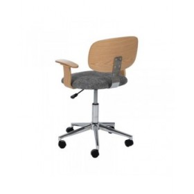 Sedia da Ufficio Grigio Naturale 60 x 60 x 89 cm
