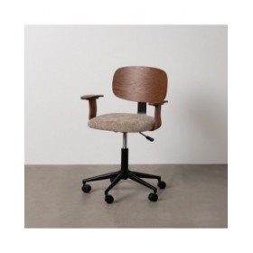 Sedia da Ufficio Marrone Nero Beige 60 x 60 x 89 cm