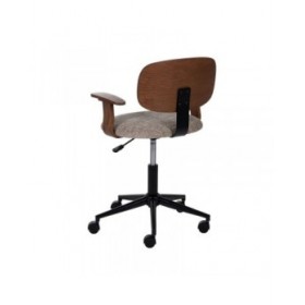 Sedia da Ufficio Marrone Nero Beige 60 x 60 x 89 cm