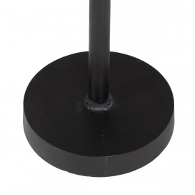 Tavolo aggiuntivo 41 x 32 x 59 cm Cristallo Nero Metallo