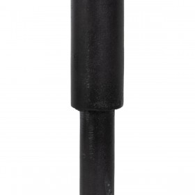 Tavolo aggiuntivo 41 x 32 x 59 cm Cristallo Nero Metallo