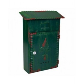 Cassetta della posta Alexandra House Living Verde Ferro 11 x 37 x 27 cm