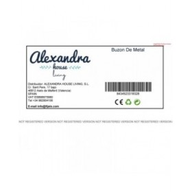 Cassetta della posta Alexandra House Living Verde Ferro 11 x 37 x 27 cm