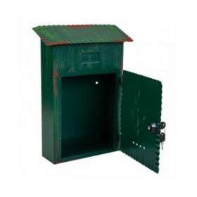 Cassetta della posta Alexandra House Living Verde Ferro 11 x 37 x 27 cm