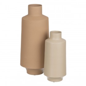 Vaso 18 x 18 x 43,5 cm Beige Ferro