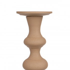 Portacandele 13 x 13 x 39,5 cm Beige Alluminio