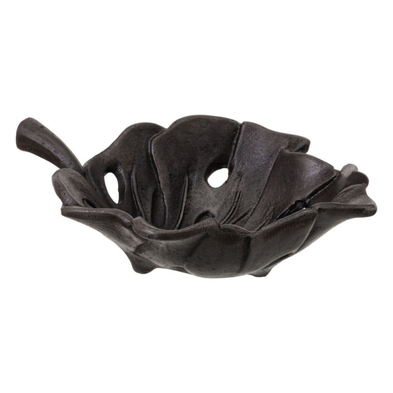 Centrotavola Grigio Foglio Foglia della pianta 17,5 x 13,5 x 5 cm