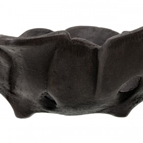 Centrotavola Grigio Foglio Foglia della pianta 17,5 x 13,5 x 5 cm