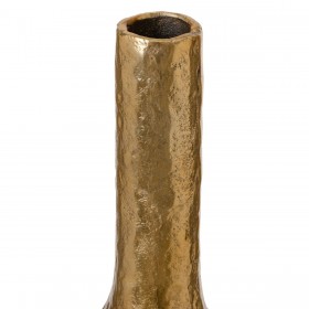 Vaso 12 x 12 x 61 cm Dorato Alluminio