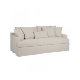 Divano Nero Crema 215 x 94 x 94 cm