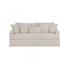 Divano Nero Crema 215 x 94 x 94 cm