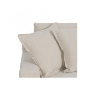 Divano Nero Crema 215 x 94 x 94 cm