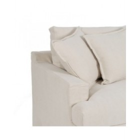 Divano Nero Crema 215 x 94 x 94 cm