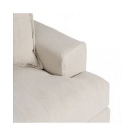 Divano Nero Crema 215 x 94 x 94 cm